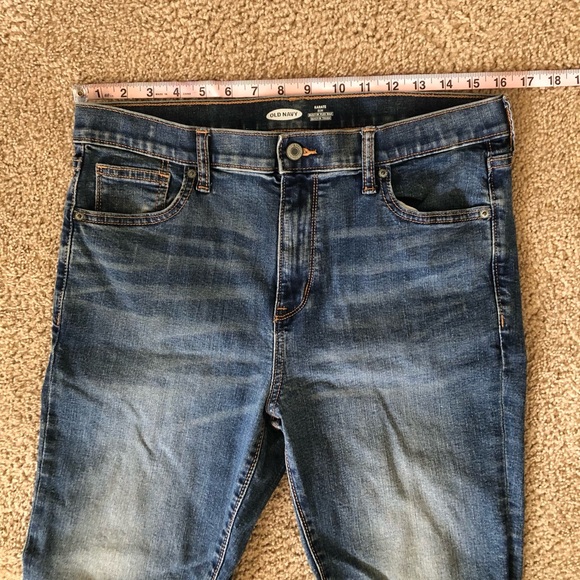 Boys Old Navy Blue Denim Karate Slim Jeans 16 Plus - Picture 3 of 8